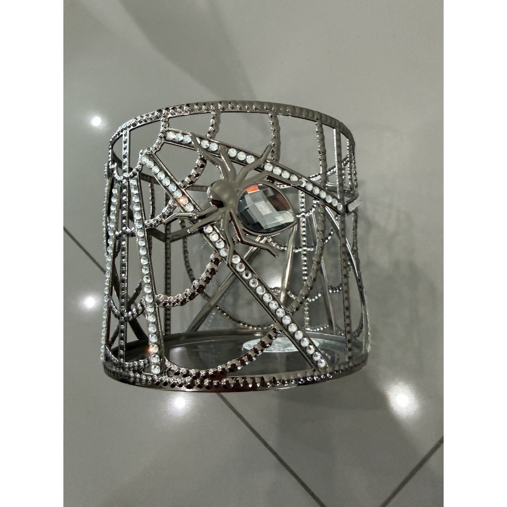 Bath and Body Works HALLOWEEN ~ SPIDER WEB ~ CANDLEHOLDER NEW